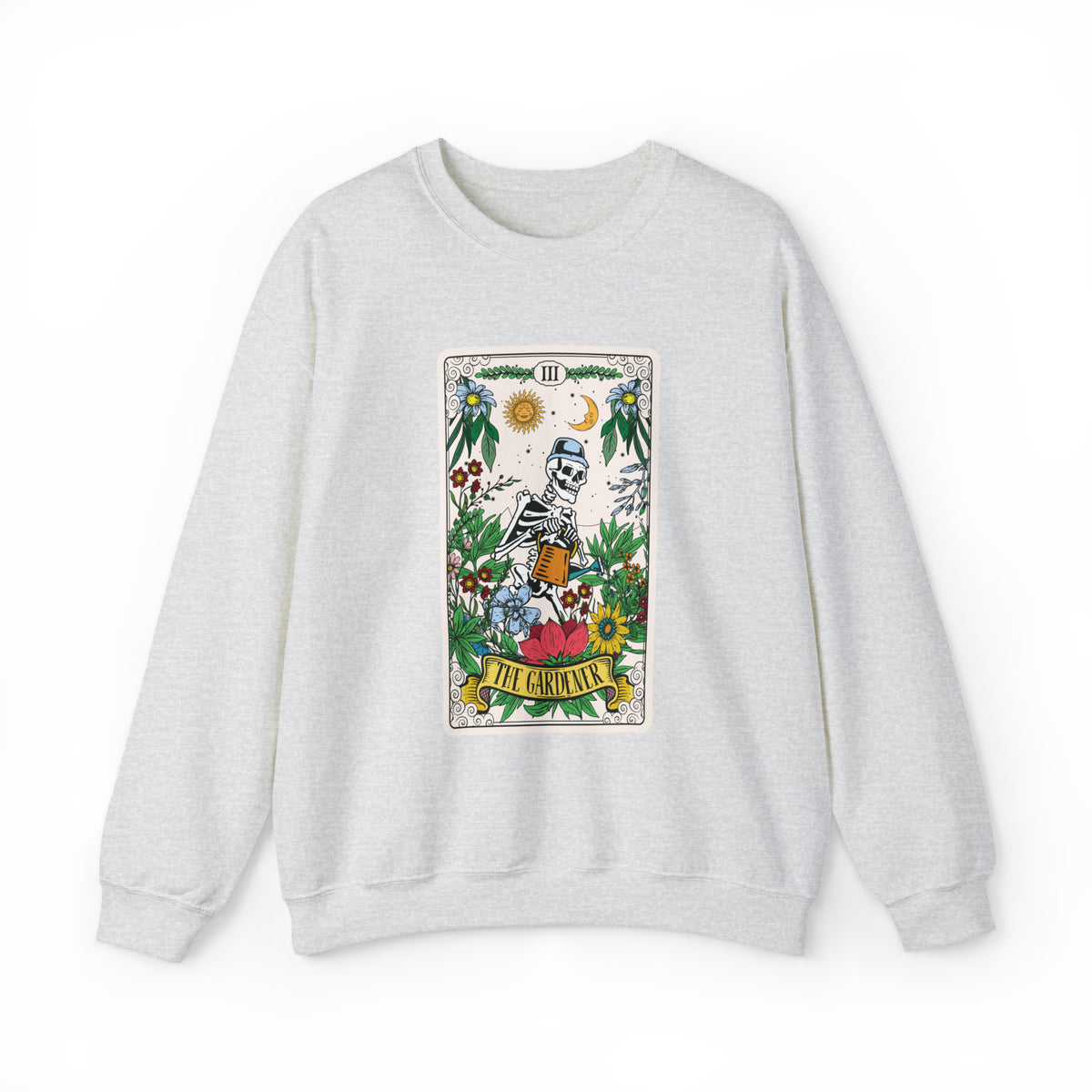 The Gardener Tarot Card Gardening Shirt | Tarot Card Gardener Gift | Unisex Crewneck Sweatshirt