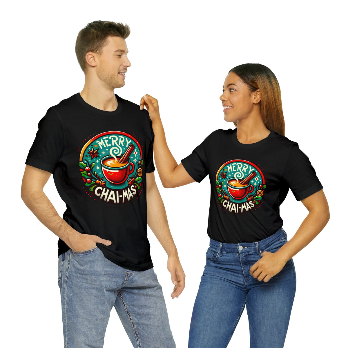 Merry Chai-mas Chai Lover Christmas Shirt | Chai Tea Gift | Christmas Chai | Unisex Jersey T-shirt