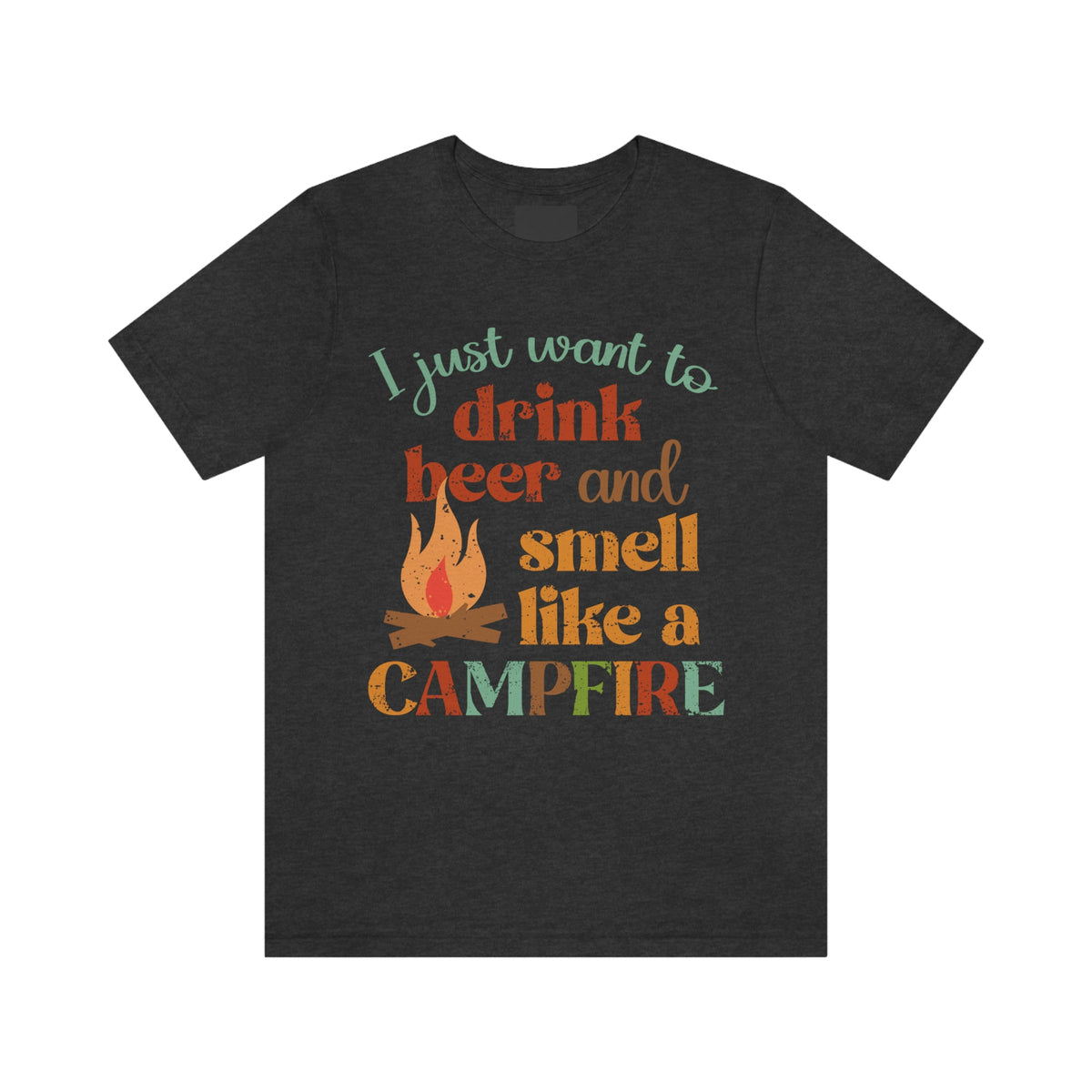 Smell Like a Campfire Beer Shirt | Camping Shirt | Camping Gifts | Unisex Jersey T-shirt
