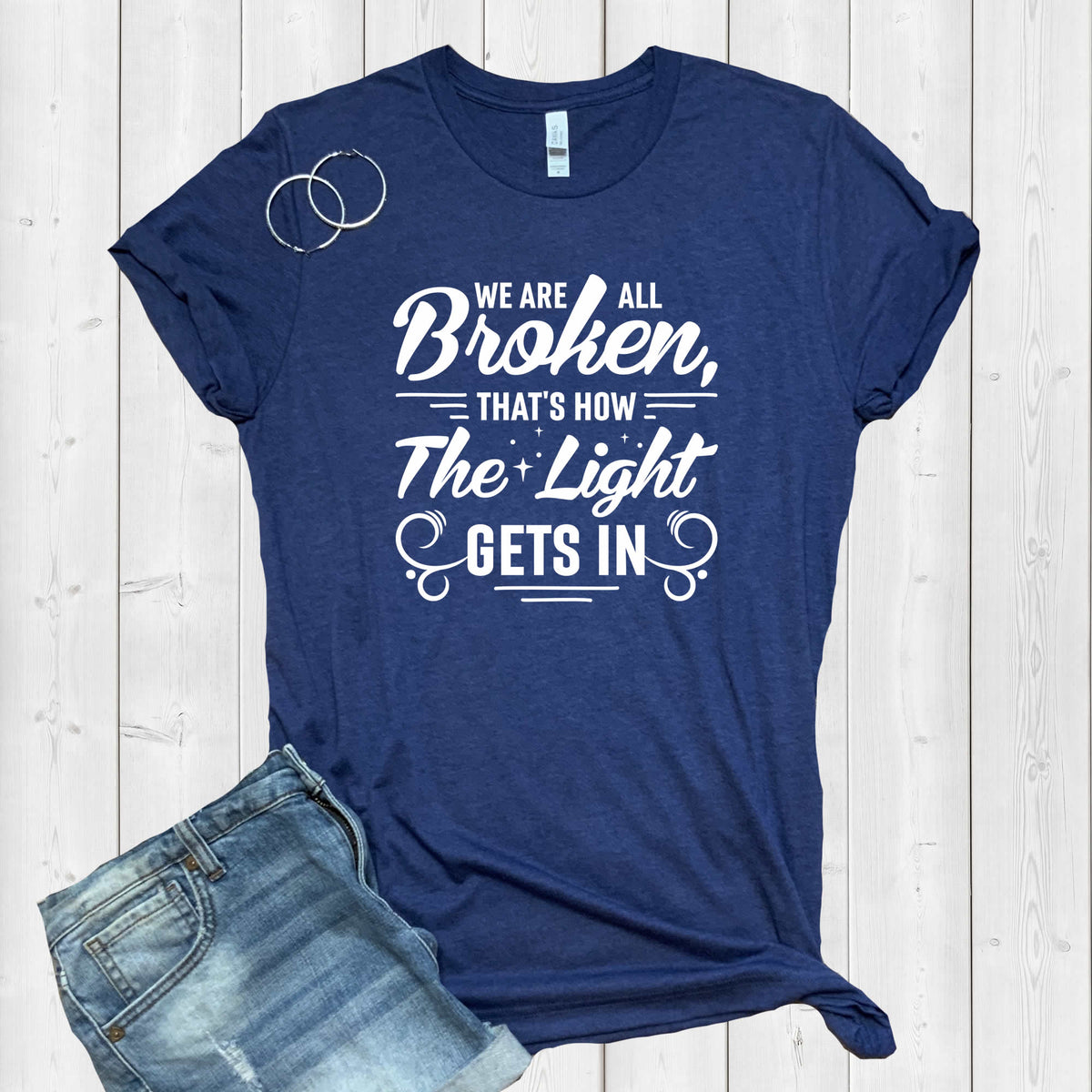 Broken School Psychology Counselor Shirt | Positive Quote Graphic tees | Unisex Jersey T-shirt