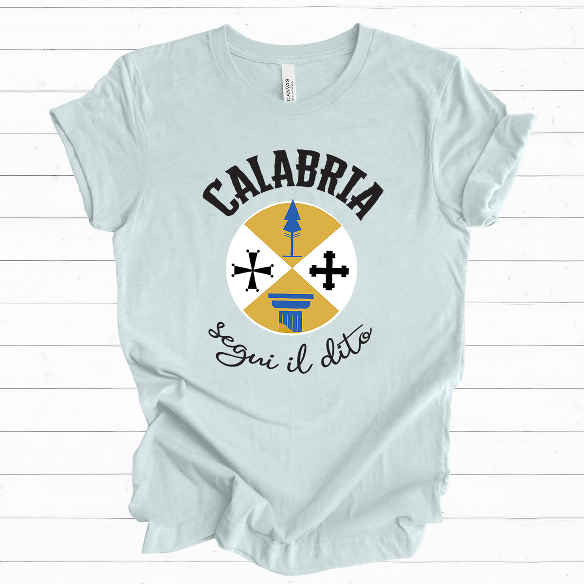 Calabria Italy Coat of Arms T-shirt | Italian Travel Lover Gift | Bella Canvas Unisex Jersey T-shirt