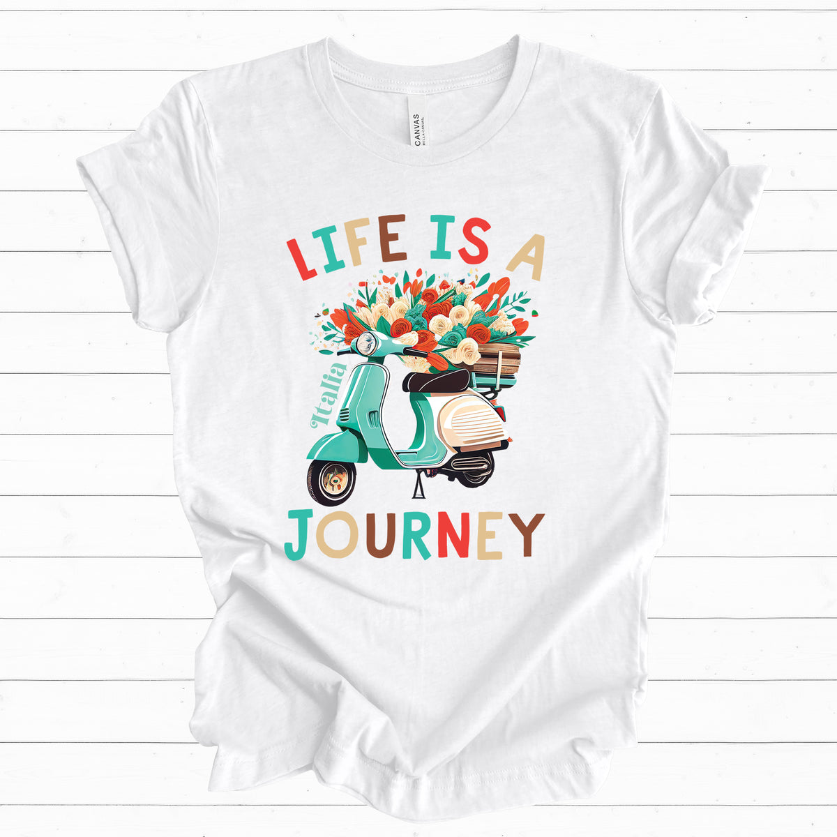 Life Is A Journey Italy Shirt | Italy Travel Gifts | Italy Vacation Shirt | Gift For Her | Unisex Jersey T-shirt