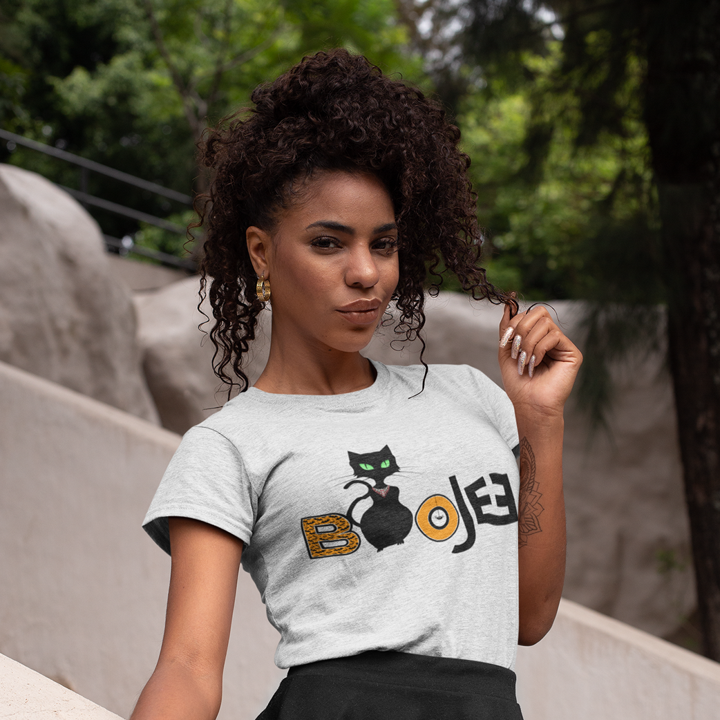Boujee Black Cat Halloween T-shirt