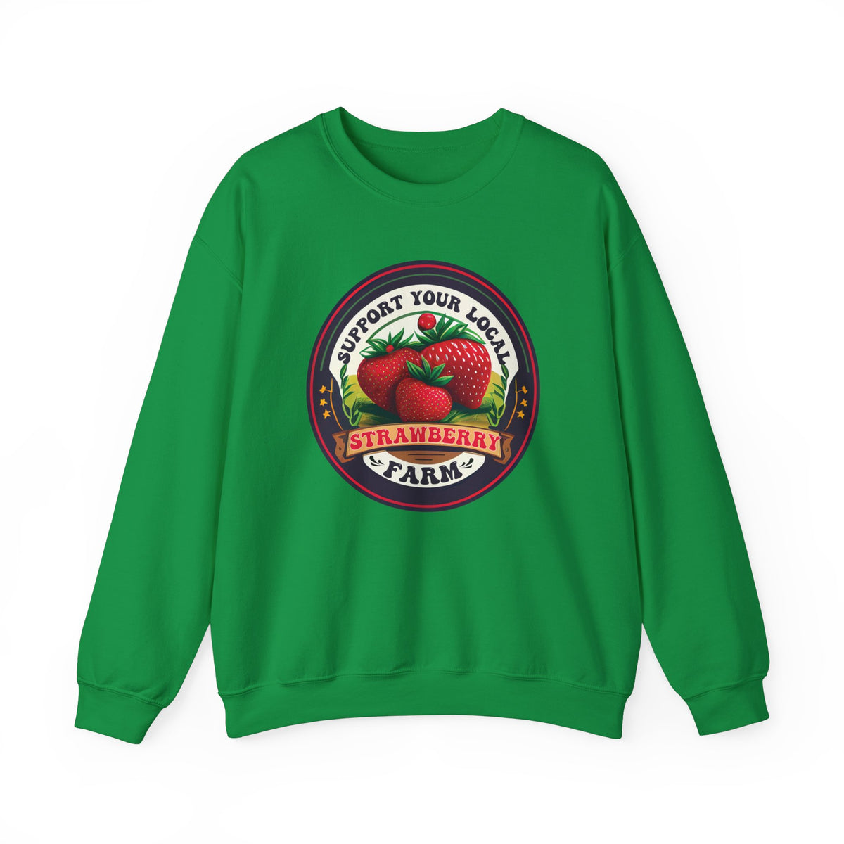Support Your Local Strawberry Farm Shirt | Strawberry Shirt | Aesthetic Fruit Shirt | Cute Farm Gifts | Unisex Crewneck Sweatshirt