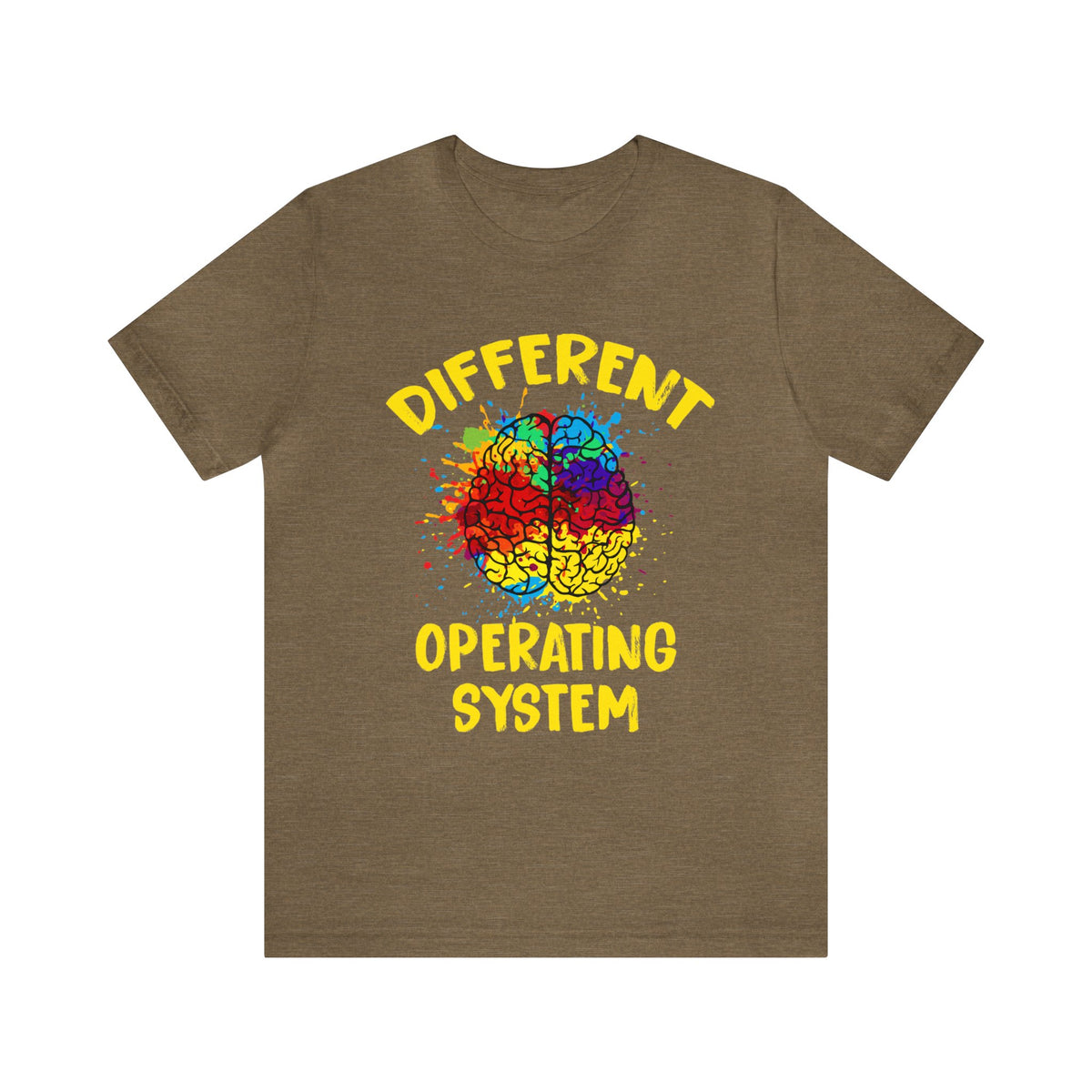 Different Operating System Autism Shirt | Autism Awareness Gift | Unisex Jersey T-shirt