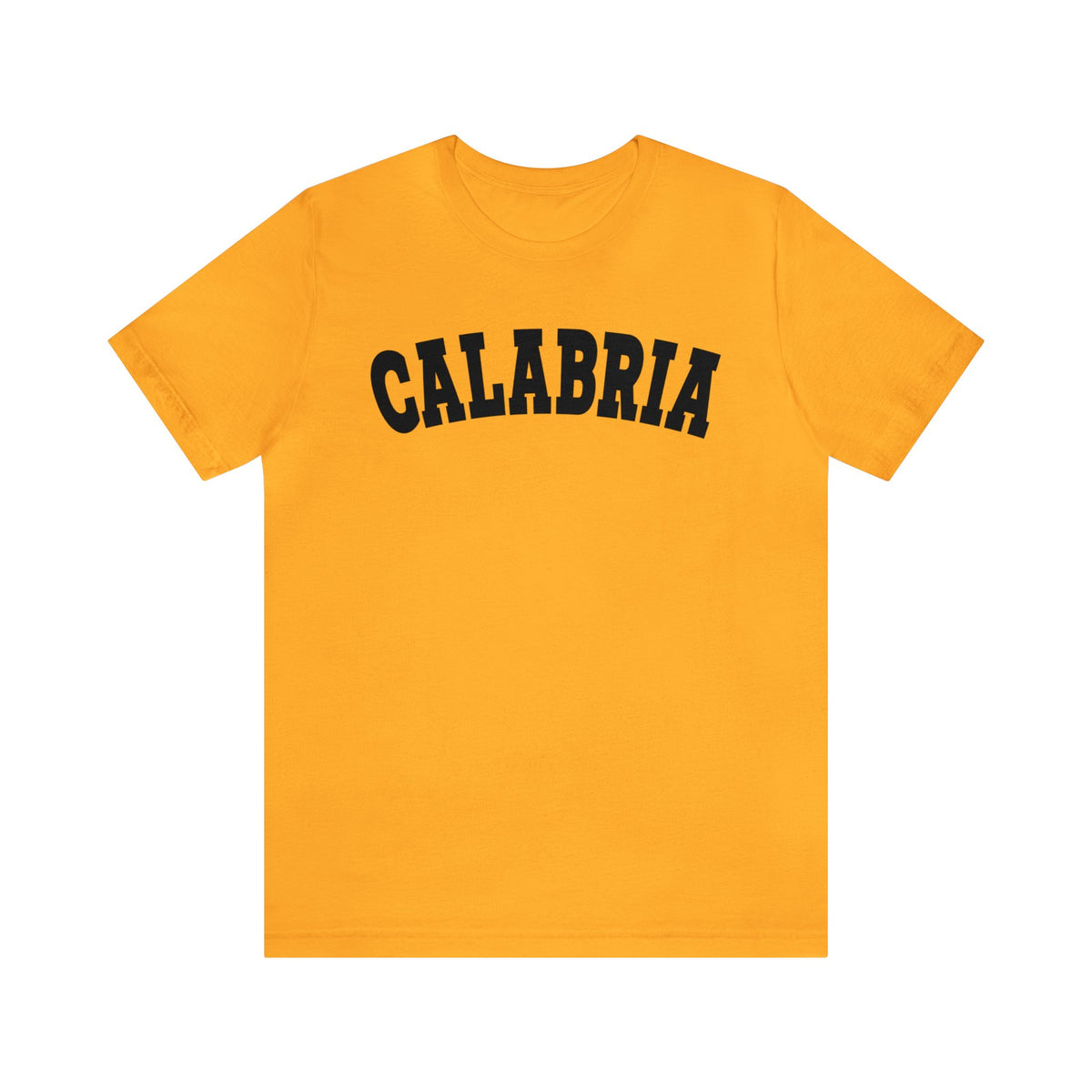 Calabria College Style Italian Shirt | Calabria Italy Italian Gift | Unisex Jersey T-shirt