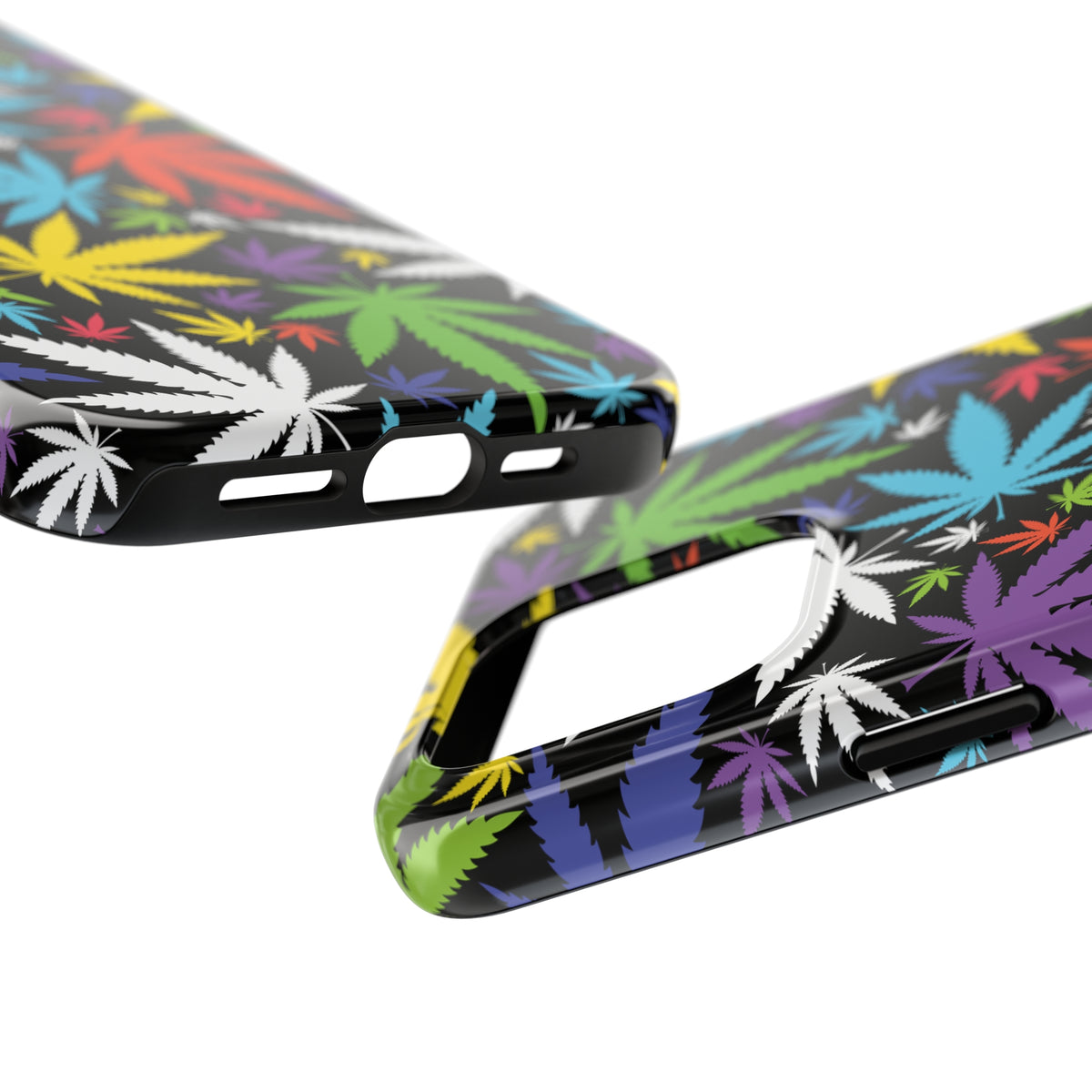 Neon Weed iPhone 15 14 13 12 11 Case (all models) | Marijuana Gift | Tough Phone Case