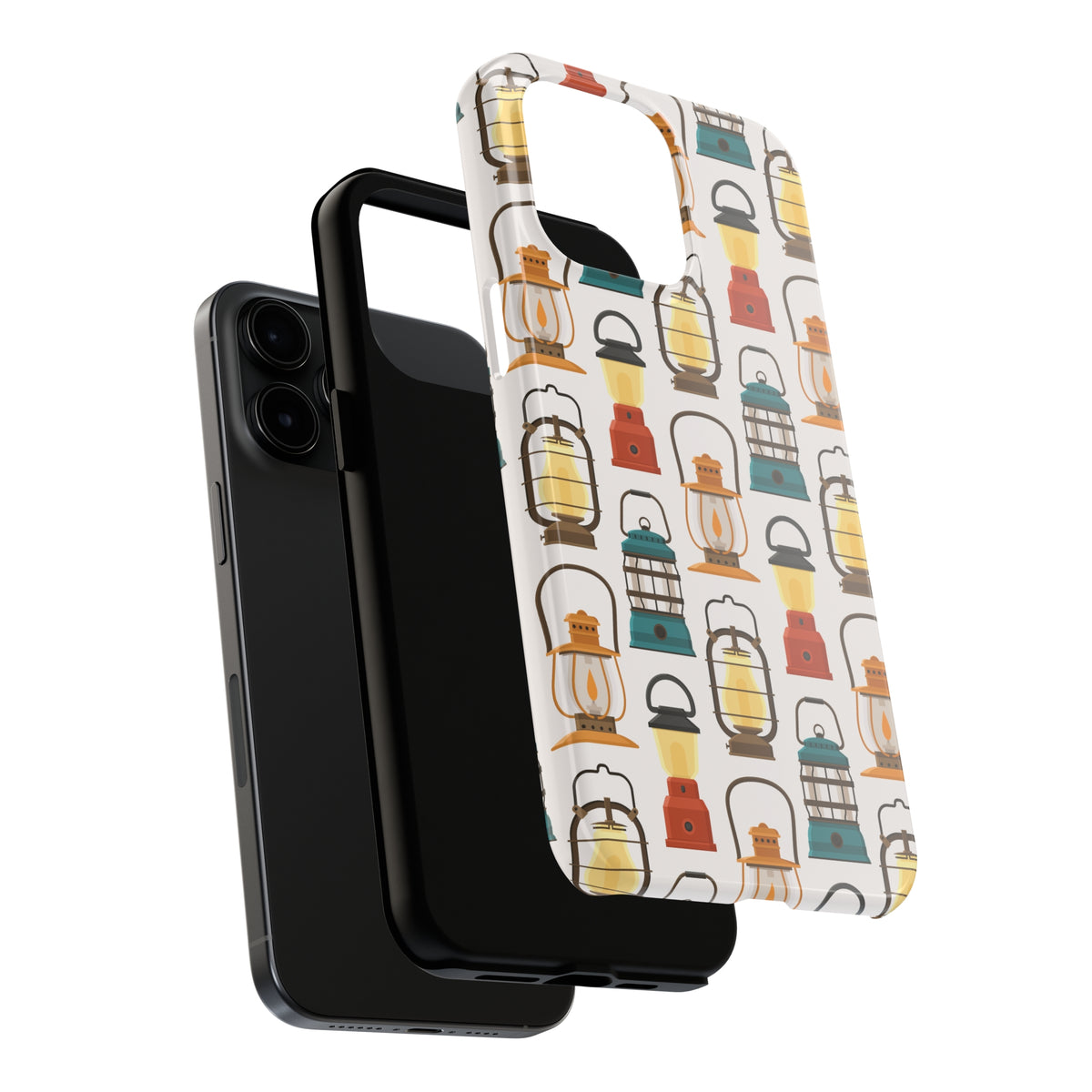 Camping Lantern iPhone  15 14 13 12 11 Case (all models) | Vintage Camping Gift | Tough Phone Case