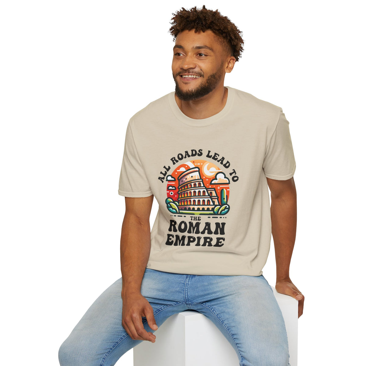 Funny Roman Empire Shirt | Italy Colosseum World Traveler Gift | Italian Rome Shirt | Unisex Soft Style T-shirt