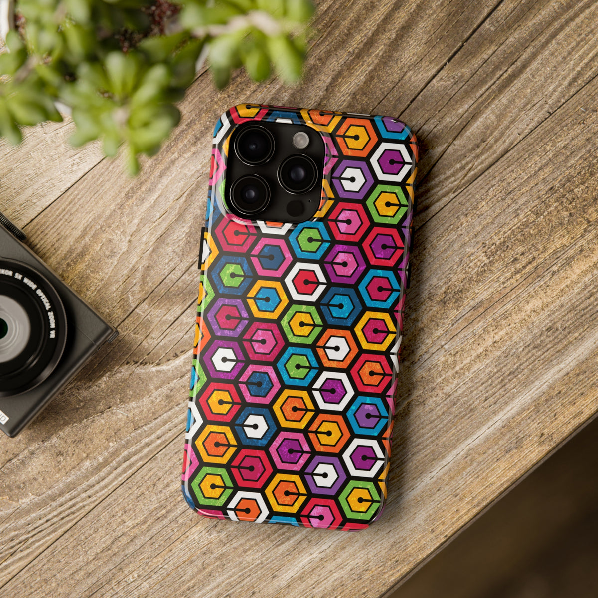 High Tech Geometric iPhone 15 14 13 12 11 Case (all models) 