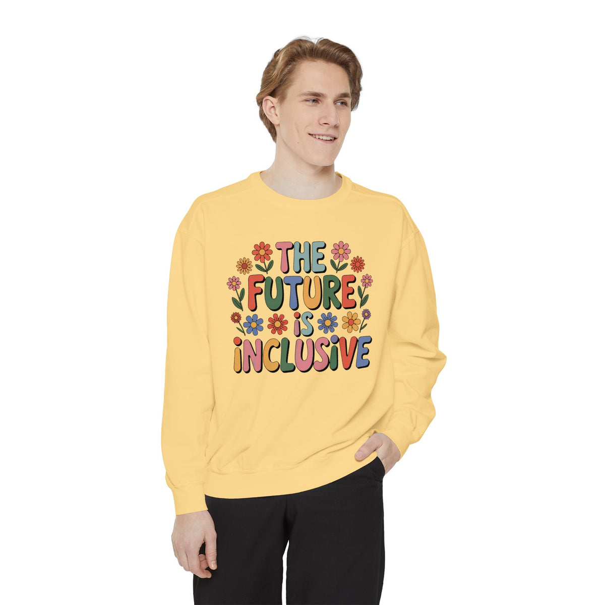 Future Is Inclusive Disability Rights Shirt | Disability Inclusion Shirt | Unisex Garment-Dyed Sweatshirt