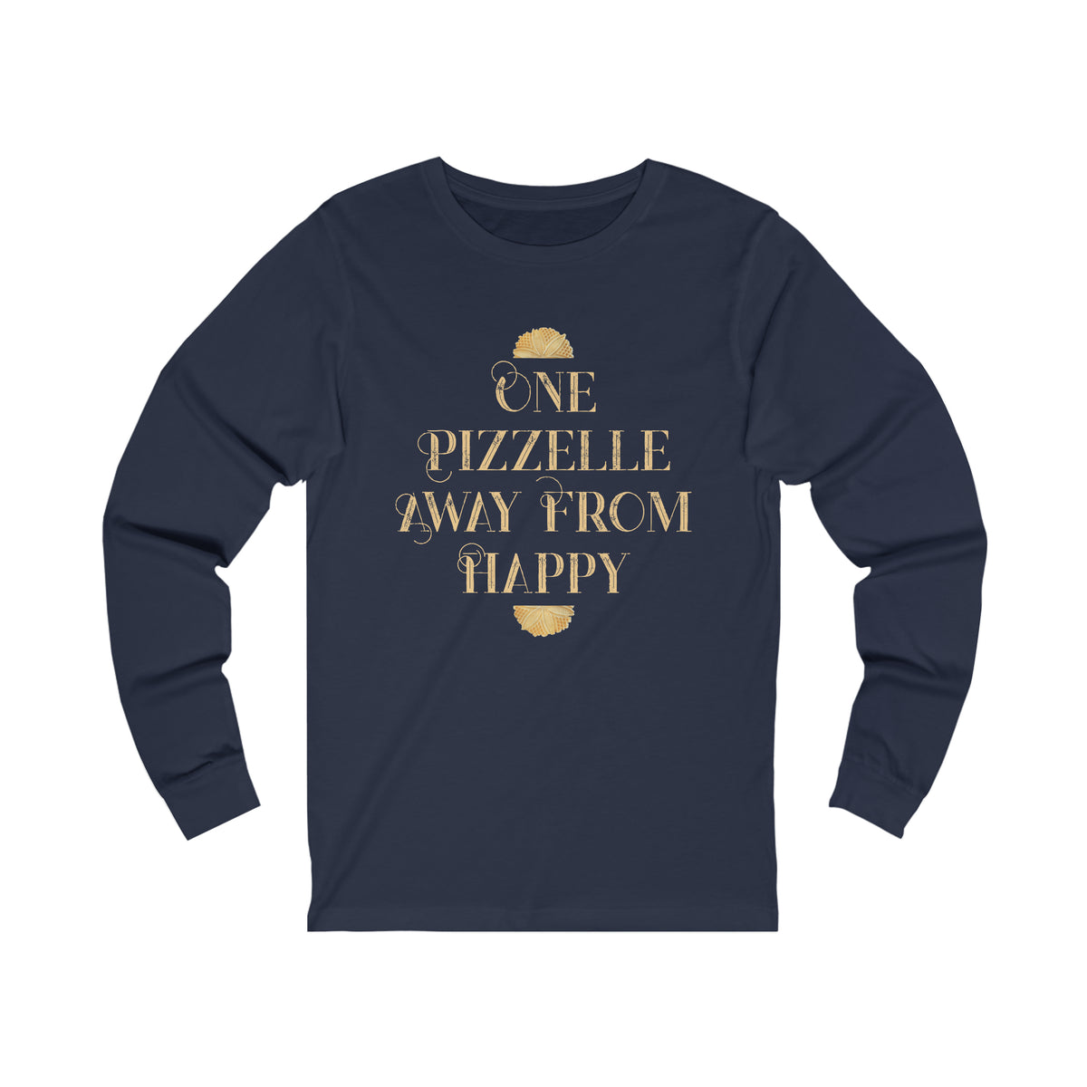Italian Pizzelle Holiday Cookies Shirt | Foodie Baking Gift | Unisex Jersey Long Sleeve Tee