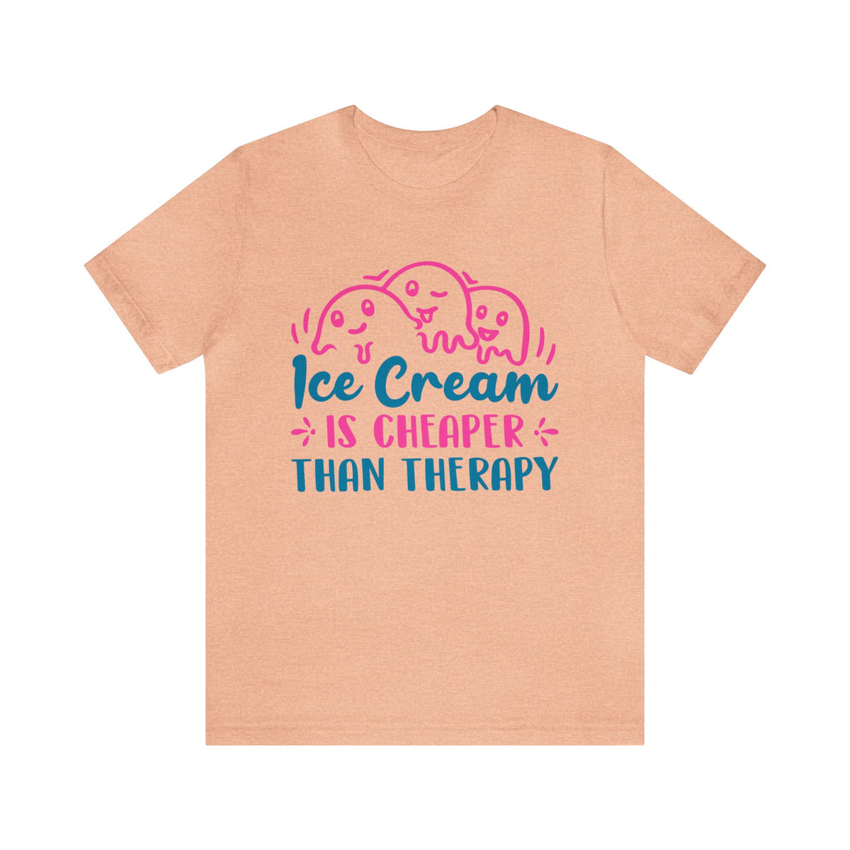 Ice Cream Therapy Funny Psychology Shirt | Psychologist Gift | Unisex Jersey T-shirt
