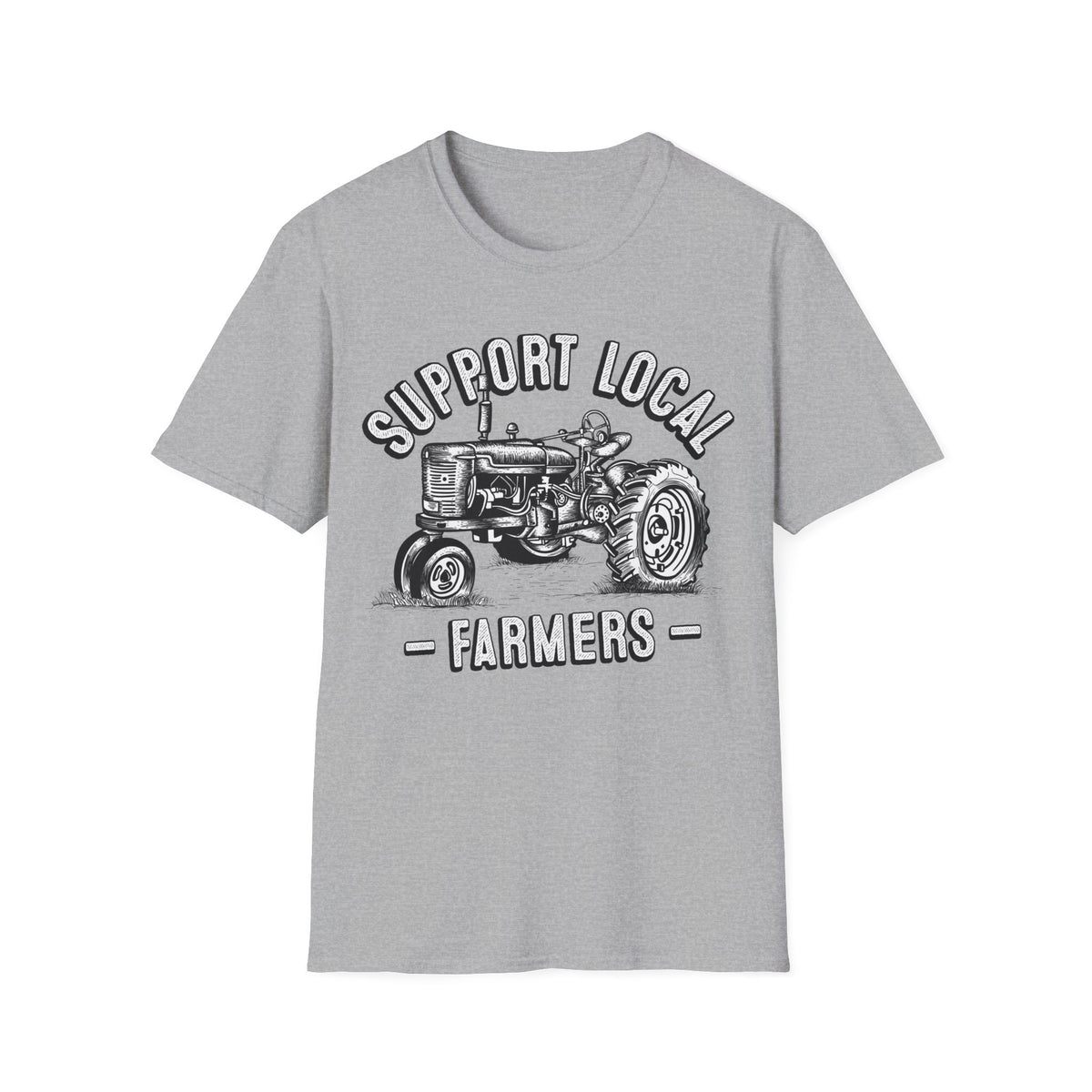 Support Local Farmers Farm To Table Shirt | Farm Girl Gift | Unisex Soft Style T-Shirt