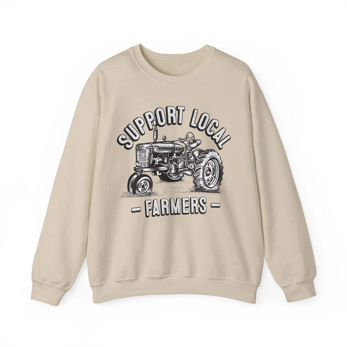 Support Local Farmers Farm To Table Shirt | Farm Girl Gift | Unisex Crewneck Sweatshirt