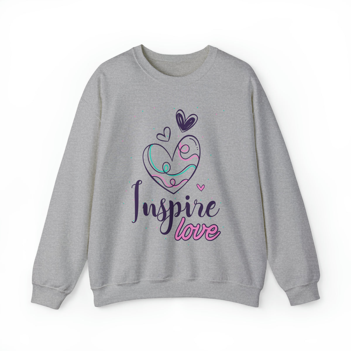 Inspire Love Motivational Aesthetic Shirt | Valentine's Day Gift | Unisex Crewneck Sweatshirt