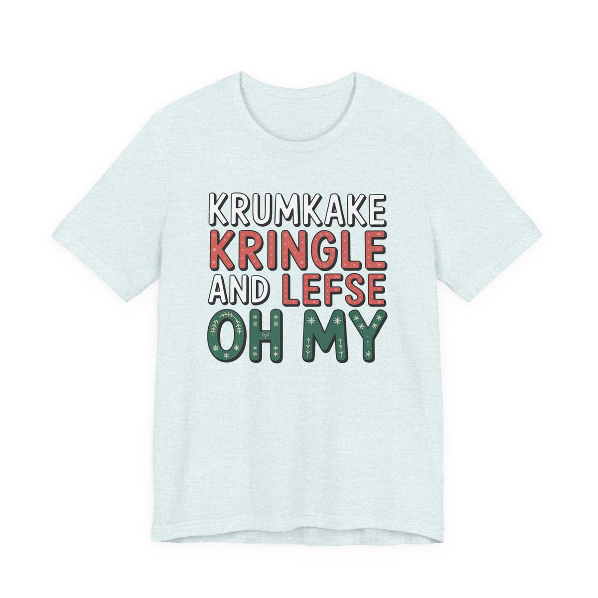 Krumkake Kringle Lefse Minnesota Shirt | Nordic Christmas Baking Shirt | Unisex Jersey T-shirt