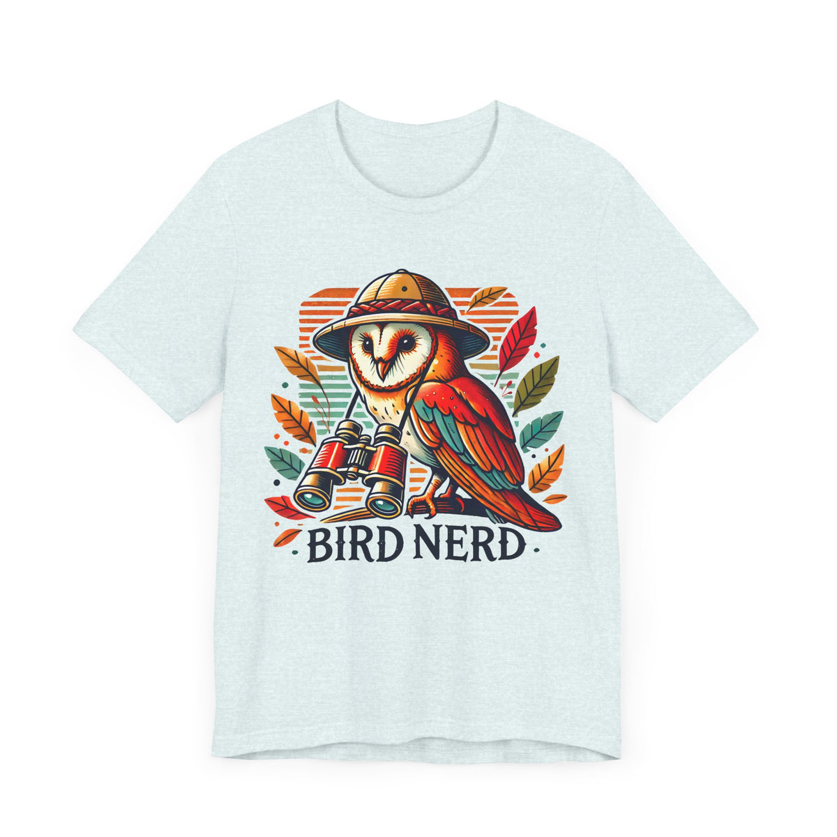 Funny Bird Nerd Owl Shirt | Bird Watcher Shirt | Bird Watching Gift | Ornithology Shirt | Cute Owl Gift | Unisex Jersey T-shirt