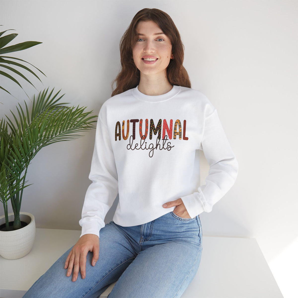 Autumnal Delights Fall Shirt | Cute Fall Shirts | Tis The Season Shirt | Unisex Crewneck Sweatshirt