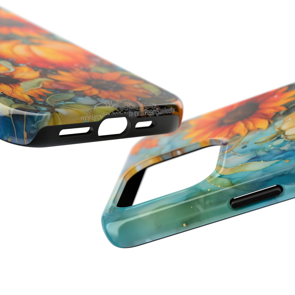 Pumpkin Fall Phone Case | iPhone 15 14 13 12 11 Phone Case | Sunflower Phone Case | Tough Impact-resistant Phone Case