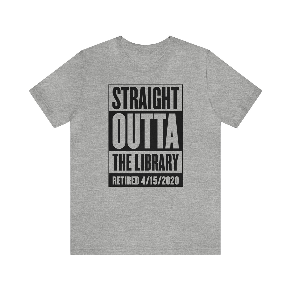 Custom Librarian Gift | Book Lover Library Shirt | Straight Outta Library Retirement Gift | Unisex Jersey T-shirts