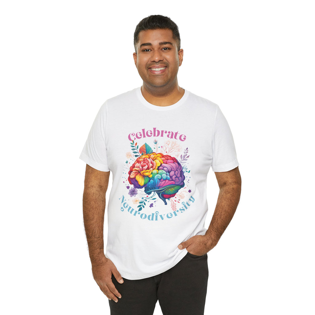 Celebrate Neurodiversity Shirt | Autism Shirt | Autism Awareness Shirt | Inclusion Shirt | Brain Art | Super Soft Unisex Jersey T-shirt