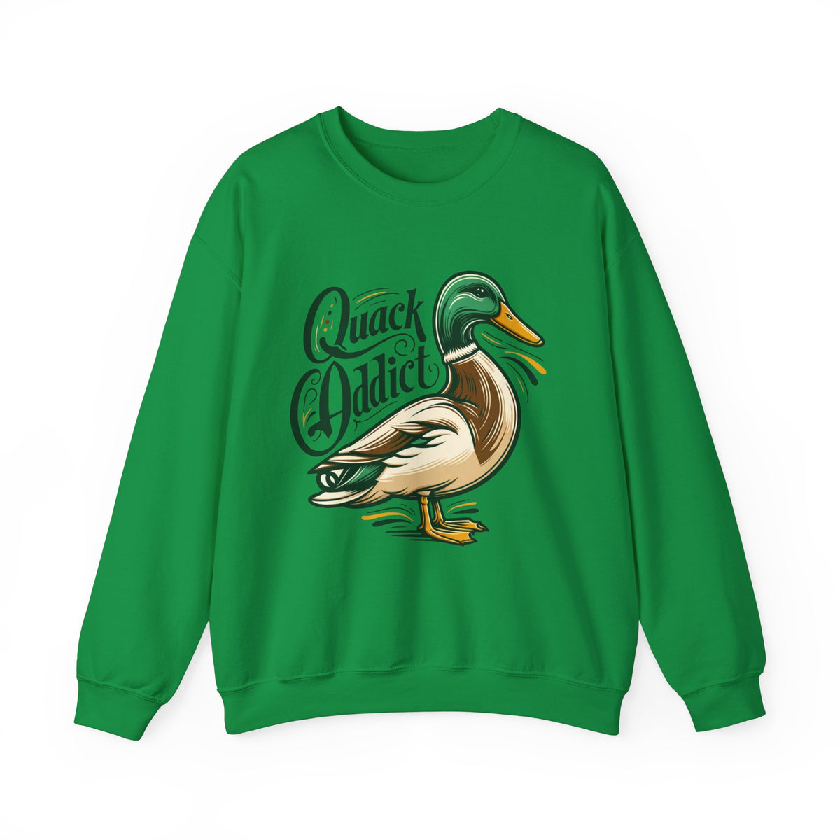 Quack Addict Funny Mallard Duck Shirt | Bird lover Shirt | Nature Lover Gift | Unisex Crewneck Sweatshirt