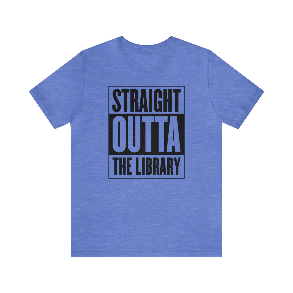 Library Book Worm Gift | Book Lover Library Shirt | Straight Outta Library Librarian Shirt | Unisex Jersey T-shirts