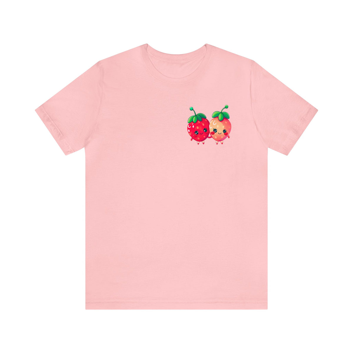 Cute Strawberry Shirt | Strawberry Pocket Tshirt | Aesthetic Fruit Shirt | Kawaii Shirt | Super Soft Unisex Jersey T-shirt