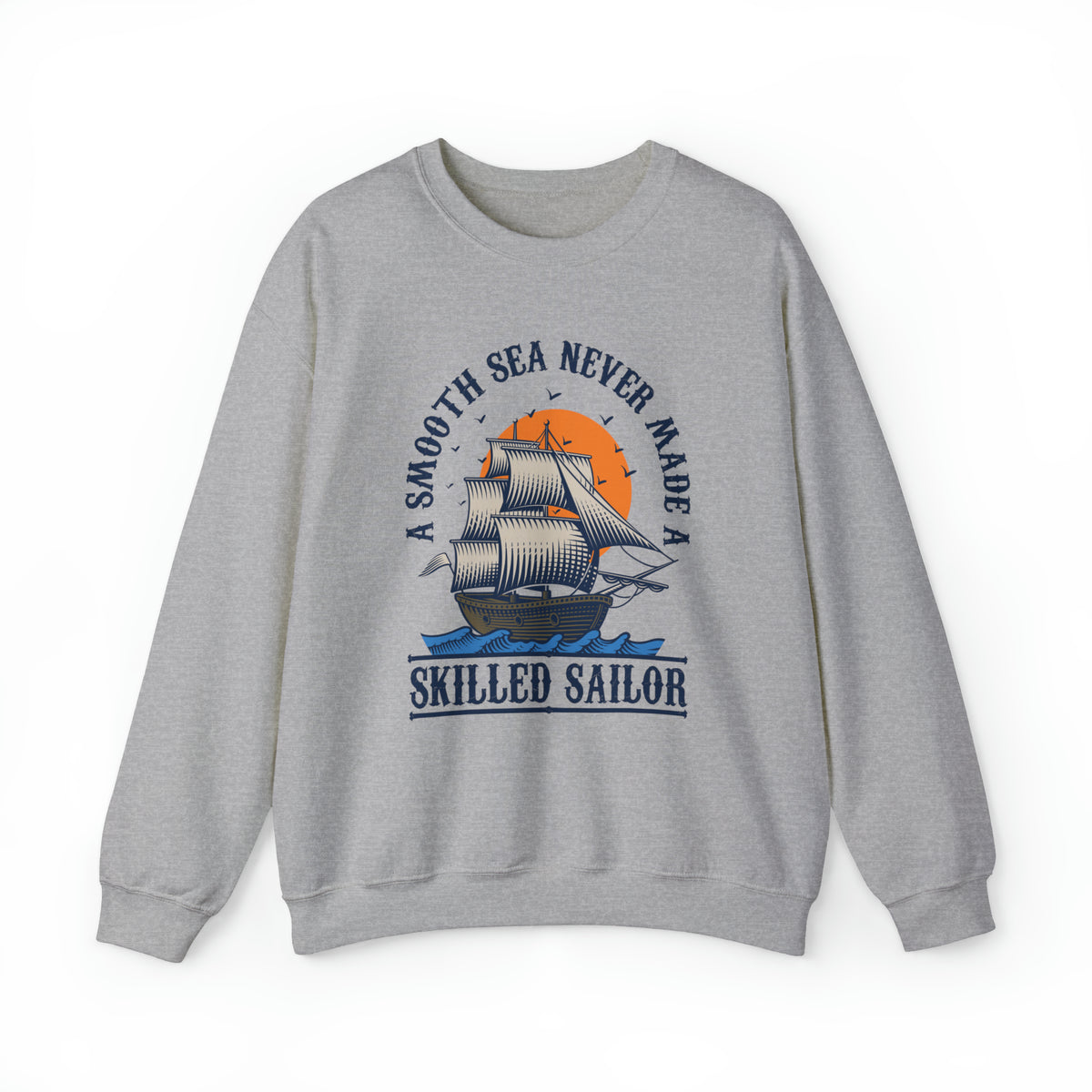 Smooth Seas School Psychology Shirt | Ocean Lover Sailor Shirt | Motivational Gift |  Unisex Crewneck Sweatshirt
