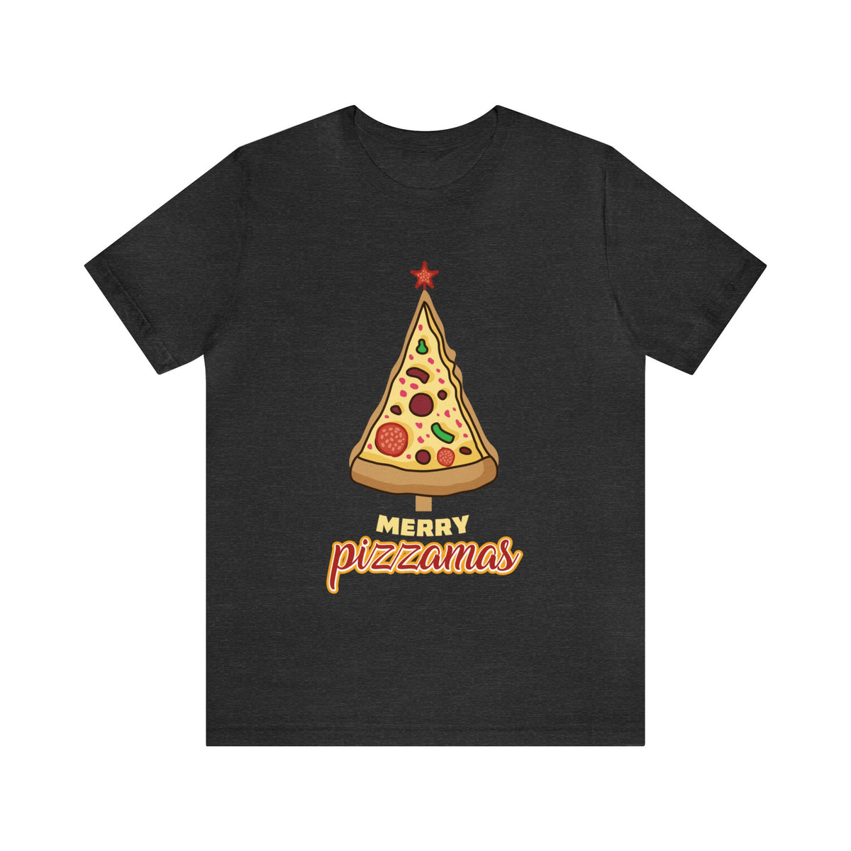 Merry Pizza Christmas Funny Shirt | Pizza Lover Gift | Unisex Jersey T-shirt