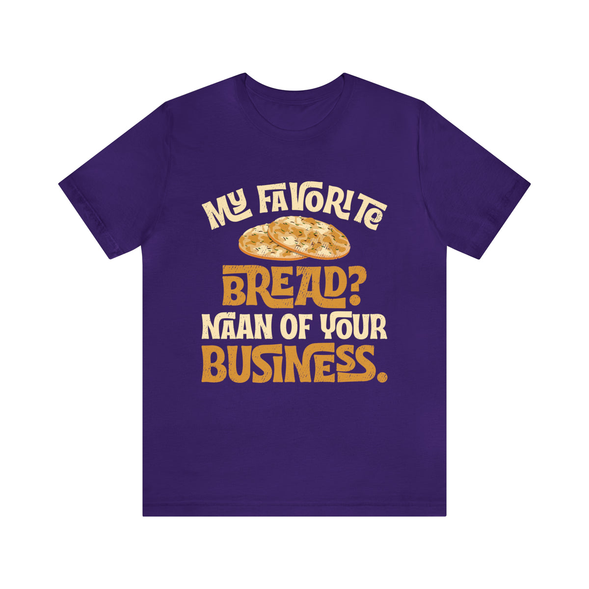 Funny Naan Bread Indian Food Bread Shirt | Indian Gift | Unisex Jersey T-shirt