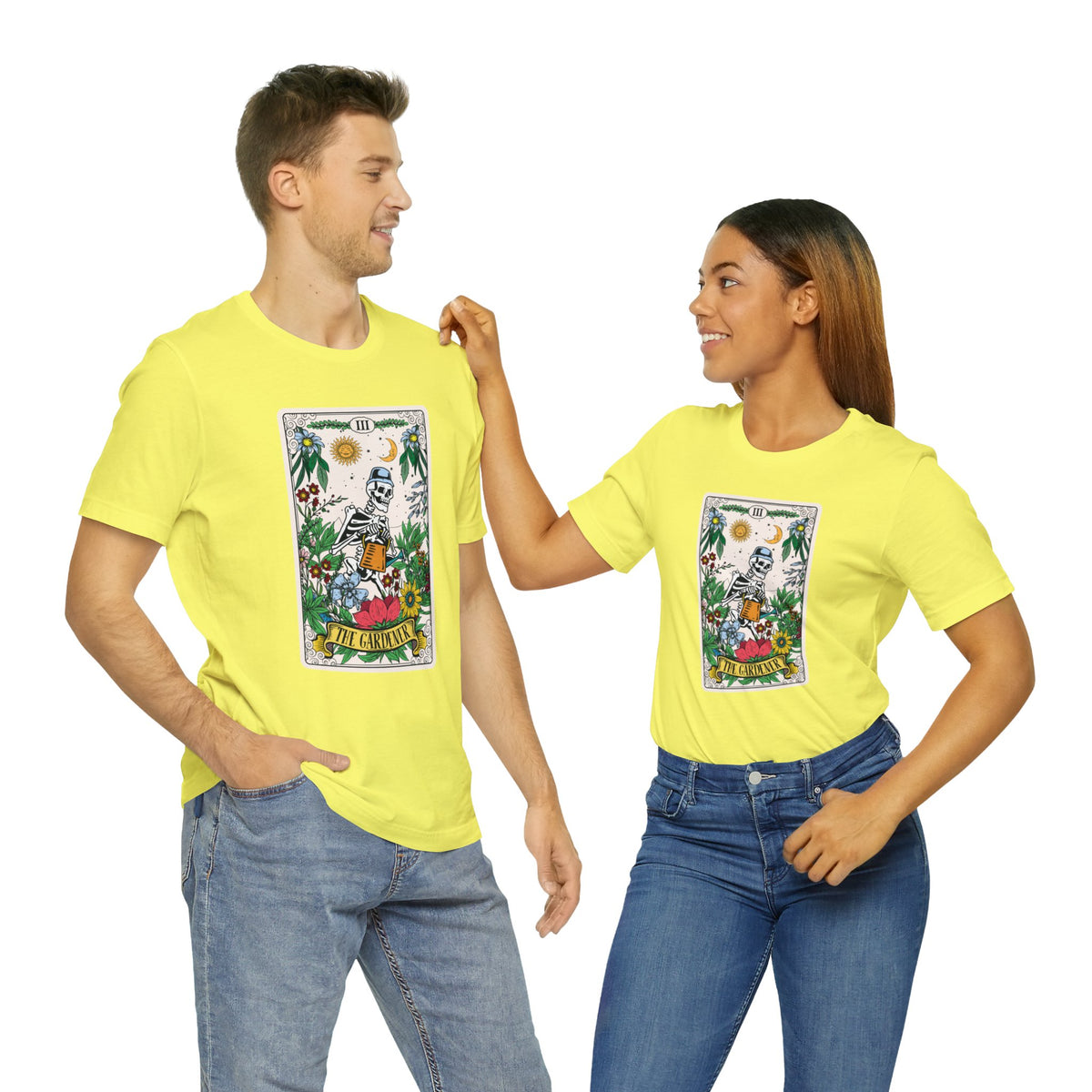 The Gardener Tarot Card Gardening Shirt | Tarot Card Gardener Gift | Unisex Jersey T-shirt