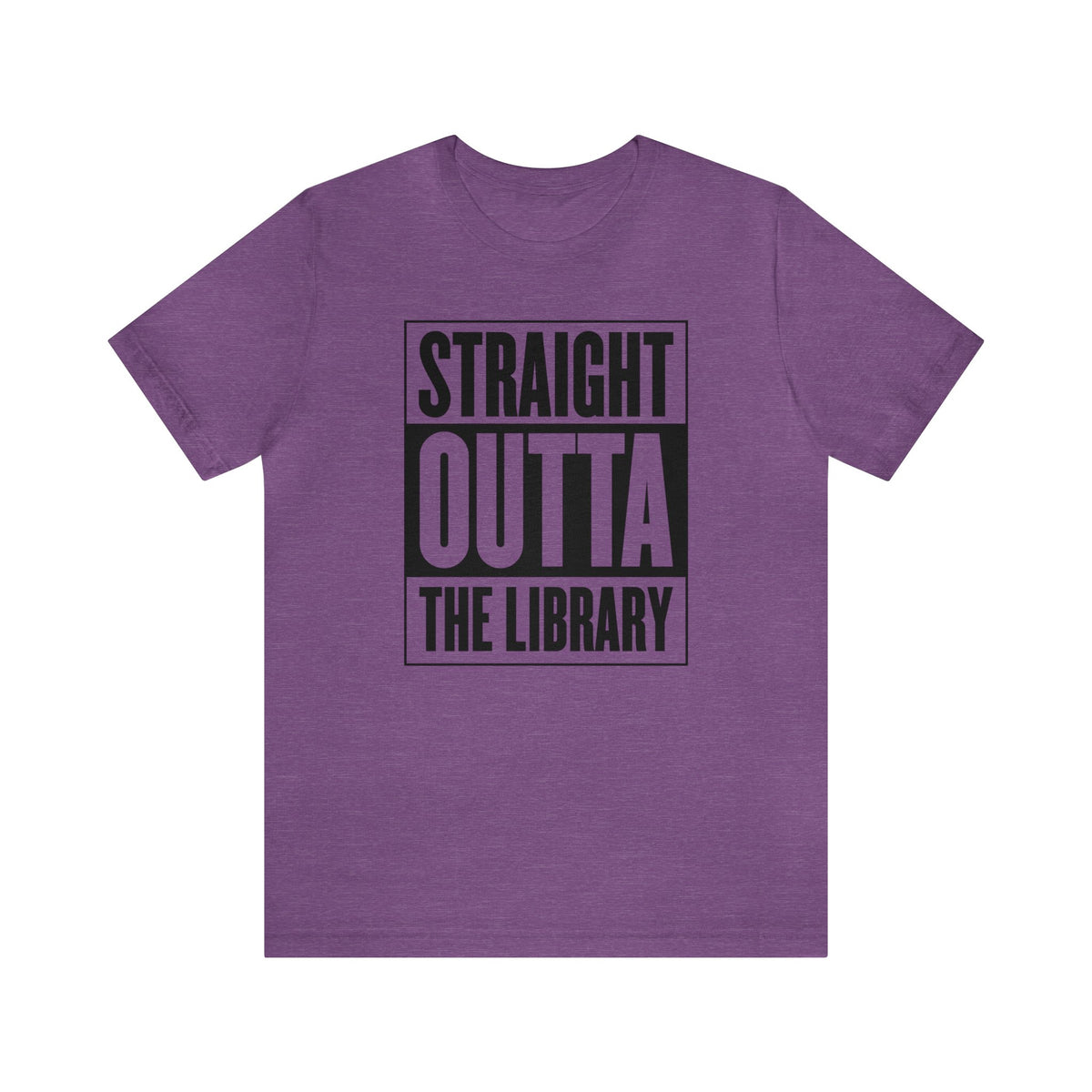 Library Book Worm Gift | Book Lover Library Shirt | Straight Outta Library Librarian Shirt | Unisex Jersey T-shirts