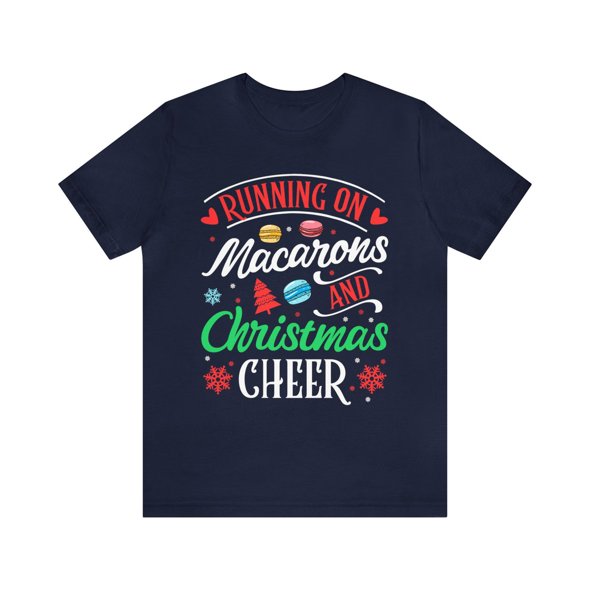 Macarons & Christmas Cheer Baking Shirt | Cookie Baking Gifts | Unisex Jersey T-shirt