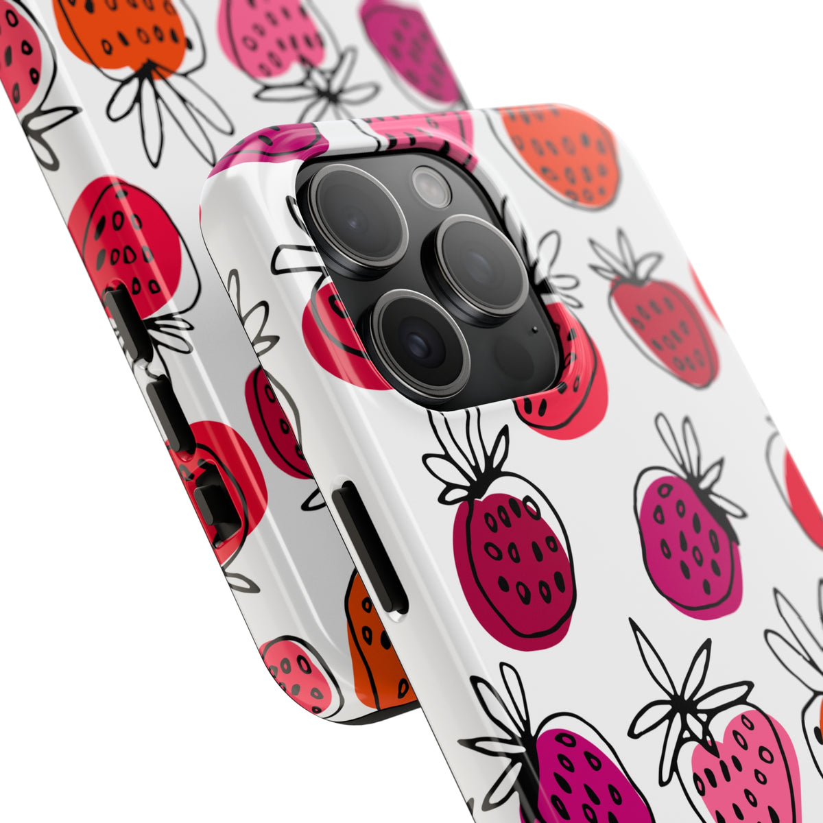 Strawberries iPhone 15 Phone Case | iPhone 11 12 13 14 15 (all models) | Strawberry Farm Gift | Tough Phone Case