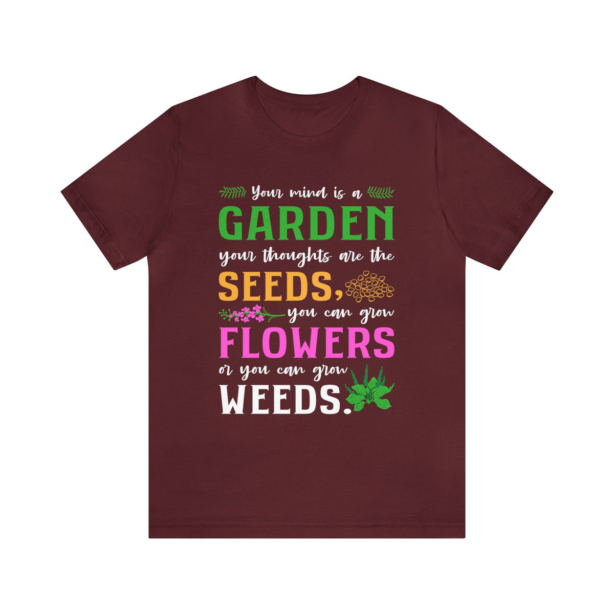 Garden Mindfulness School Psychologist Shirt | Mindfulness Gift | Unisex Jersey T-shirt