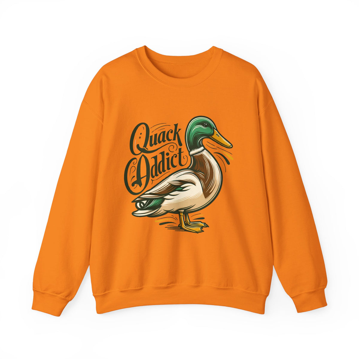 Quack Addict Funny Mallard Duck Shirt | Bird lover Shirt | Nature Lover Gift | Unisex Crewneck Sweatshirt