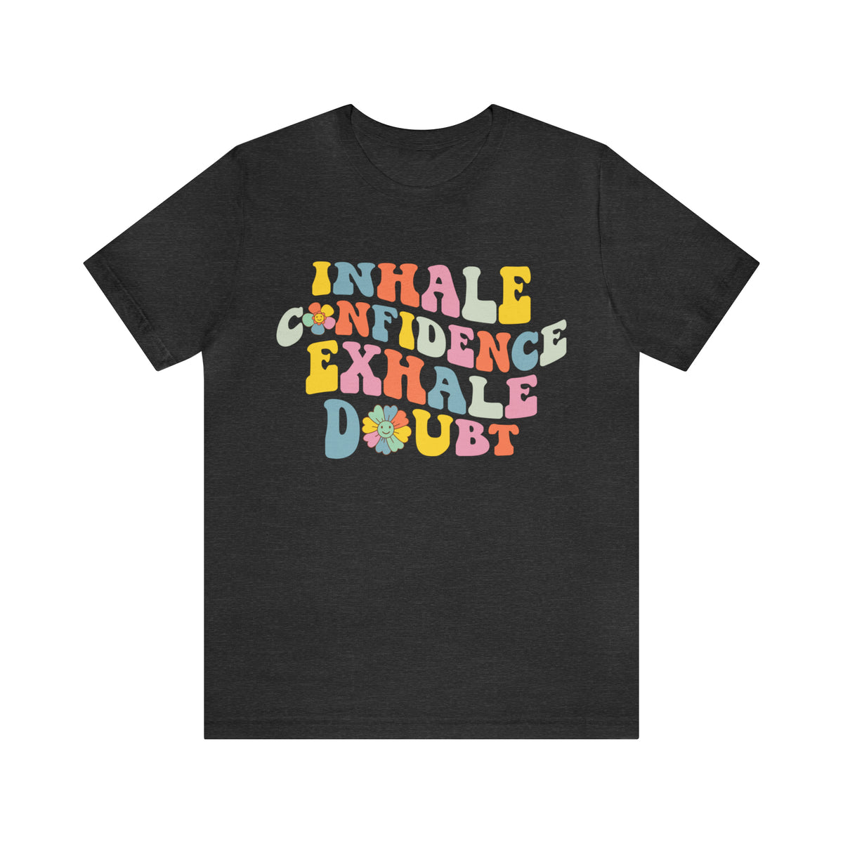 Inhale Exhale Retro School Counselor Shirt | Psychology Shirt | Yoga Meditation Shirt | Unisex Jersey T-shirt