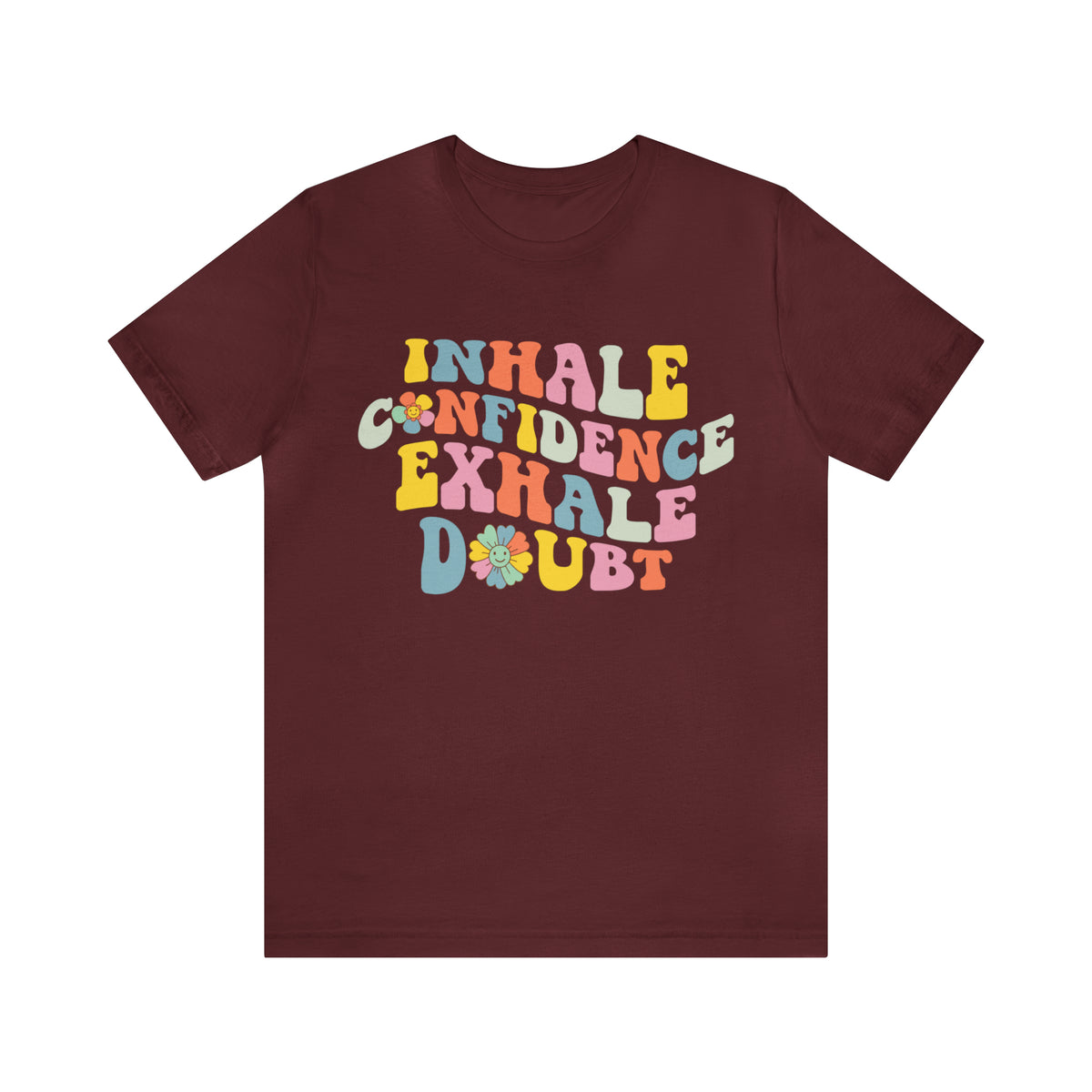 Inhale Exhale Retro School Counselor Shirt | Psychology Shirt | Yoga Meditation Shirt | Unisex Jersey T-shirt
