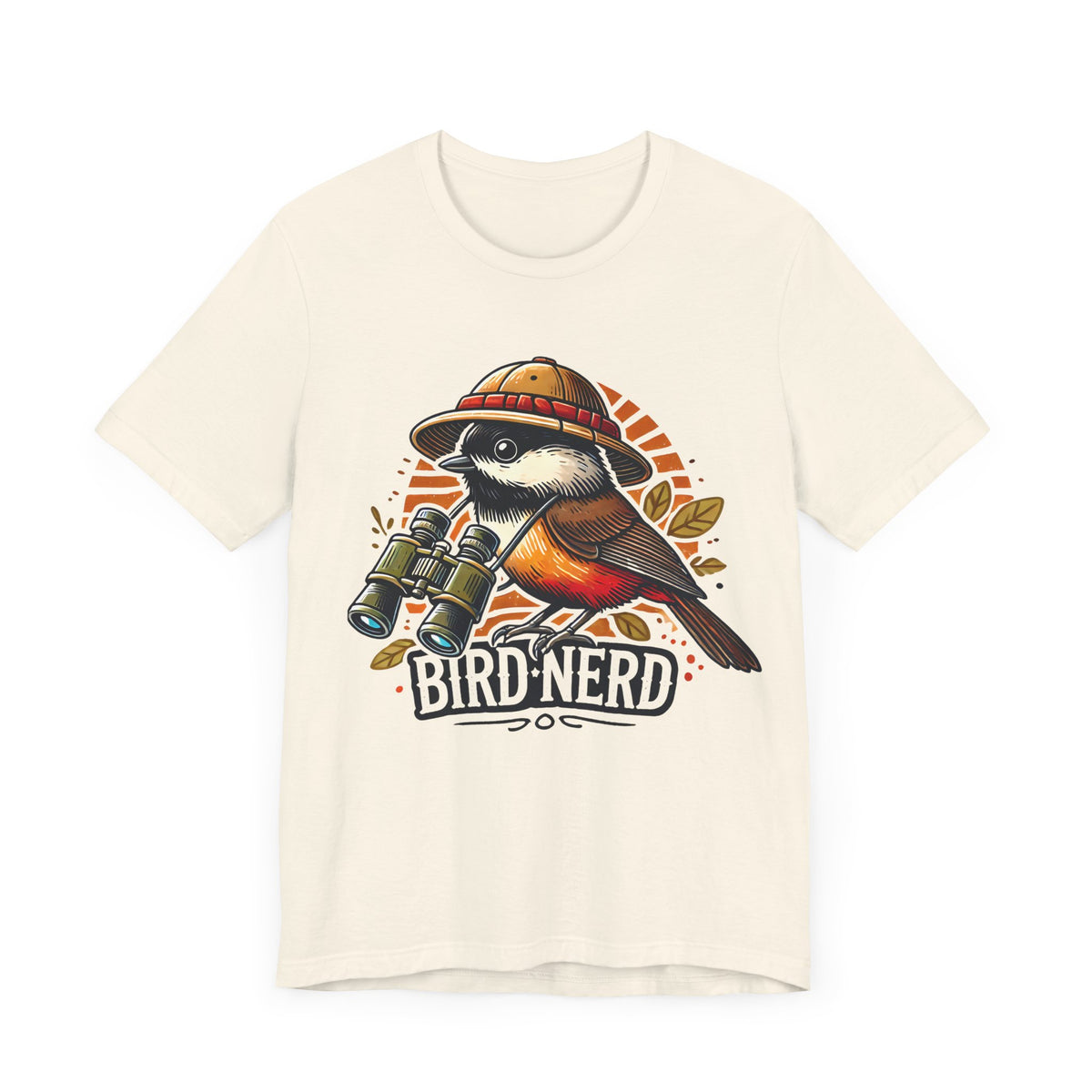 Funny Bird Nerd Robin Shirt | Bird Watcher Shirt | Bird Watching Gift | Ornithology Shirt | Cute Bird Gift | Unisex Jersey T-shirt