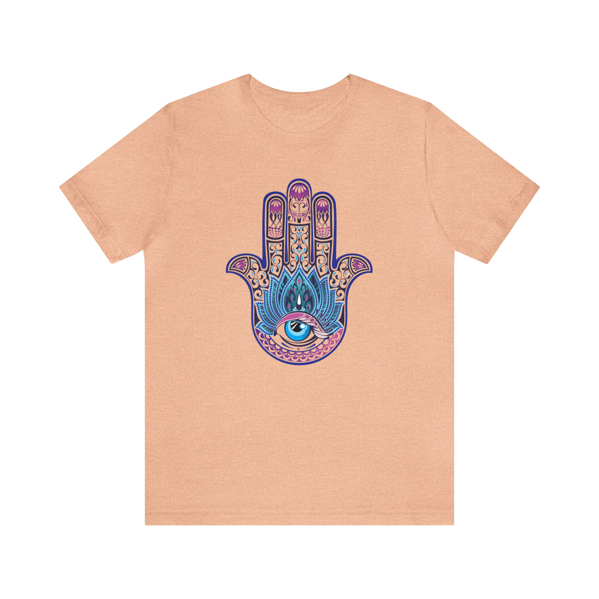 Hand of Fatima Evil Eye Protection Shirt | Muslim Gift Protection Amulet | Unisex Jersey T-shirt