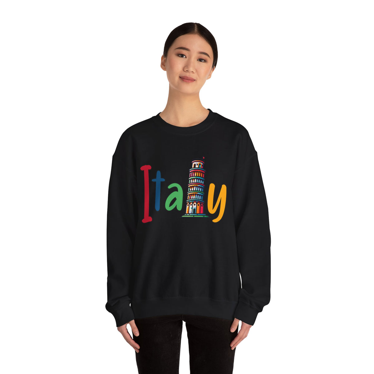 Cute Italy Trip shirt | Italy Vacation Shirt | World Traveler Italian Gift | Leaning Tower of Pisa | Unisex Crewneck Sweatshirt