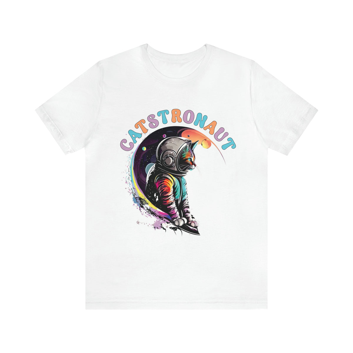 Catstronaut Funny Cat Shirt |Astronaut Shirt | Cat In Space Shirt | Cat Lover Gift | Nerd Gift | Unisex Jersey T-shirt
