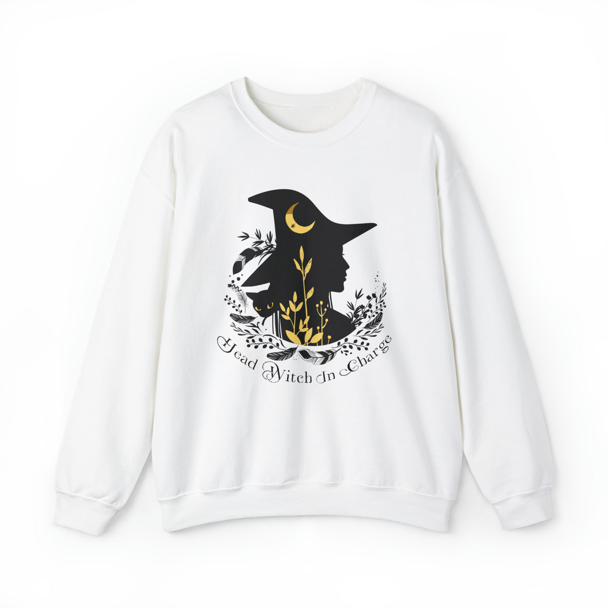 Head Witch In Charge Halloween Witch Shirt | Halloween Gift | Unisex Crewneck Sweatshirt