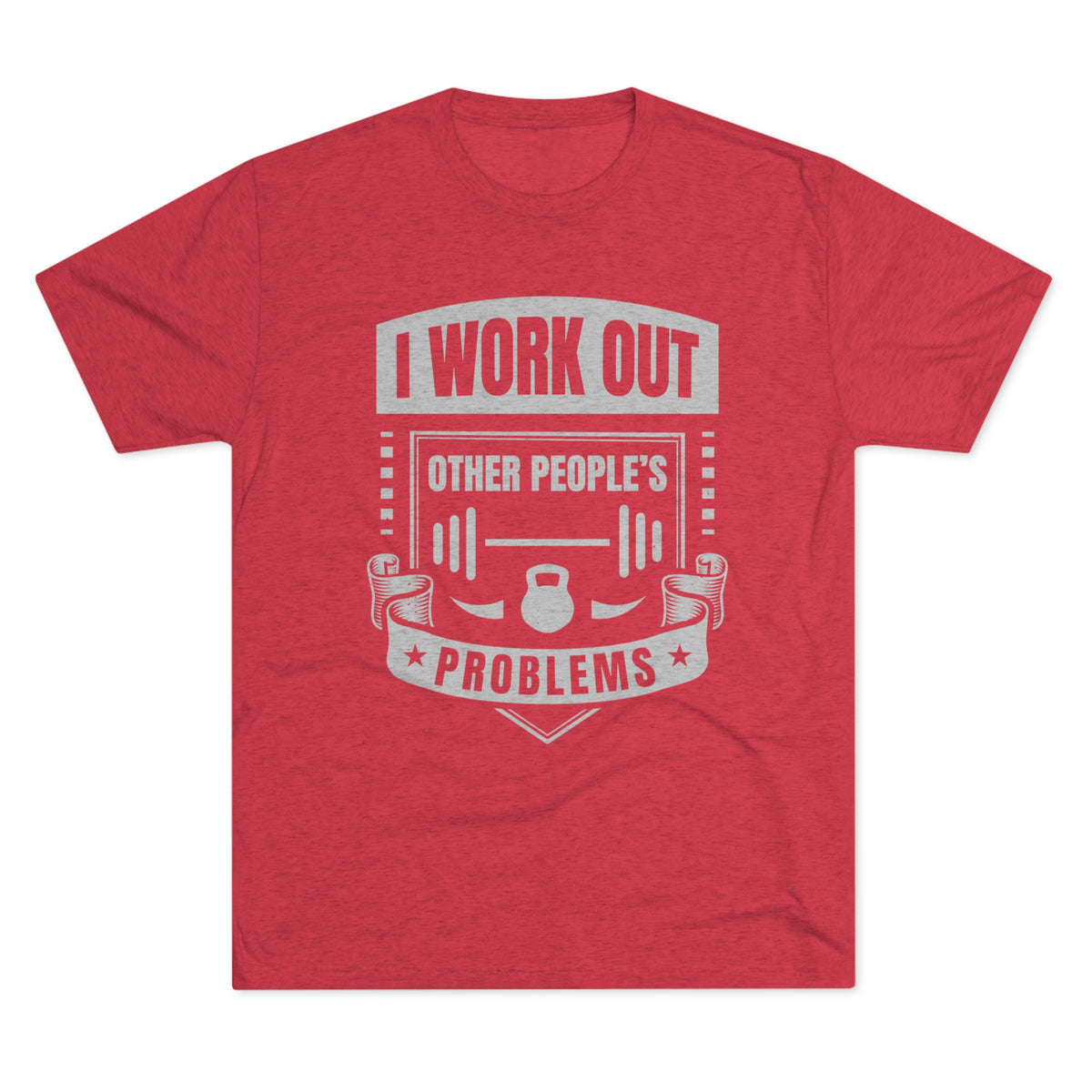 I Work Out Funny School Psychologist Shirt | Counselor Gift | Unisex Tri-Blend Crew Tee