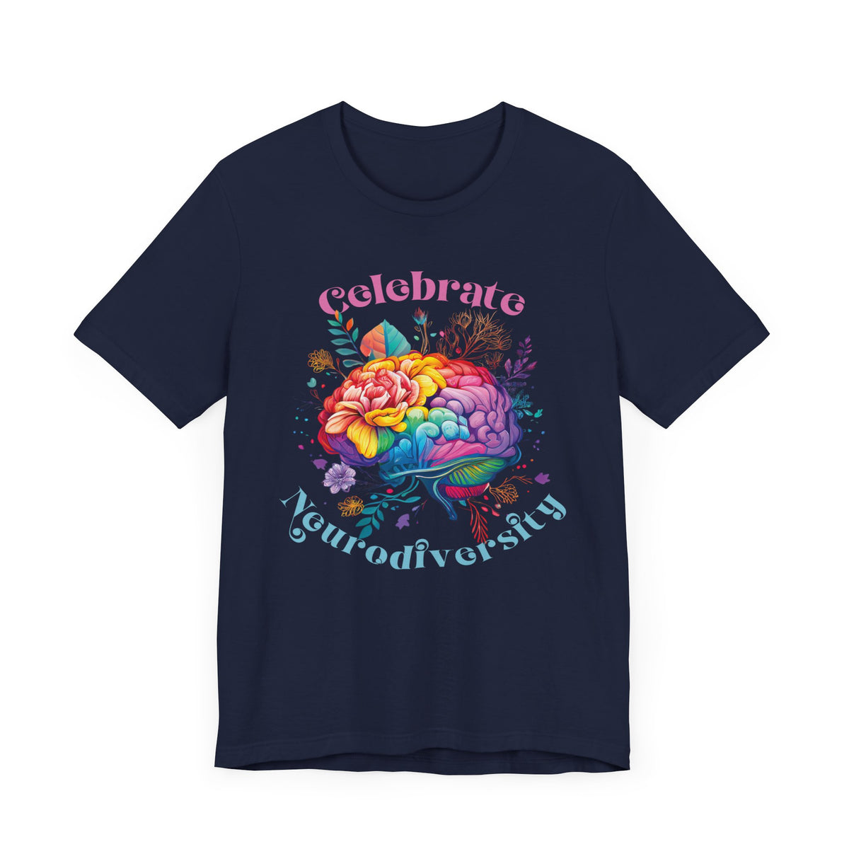 Celebrate Neurodiversity Shirt | Autism Shirt | Autism Awareness Shirt | Inclusion Shirt | Brain Art | Super Soft Unisex Jersey T-shirt