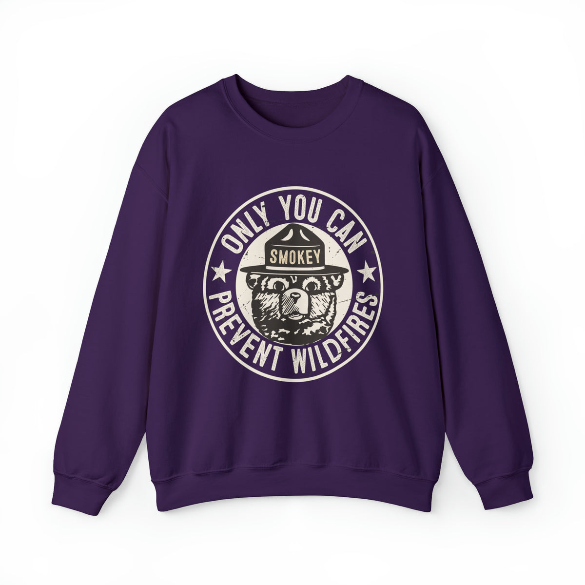 Smokey Bear Prevent Wildfire Camping Shirt | Unisex Crewneck Sweatshirt