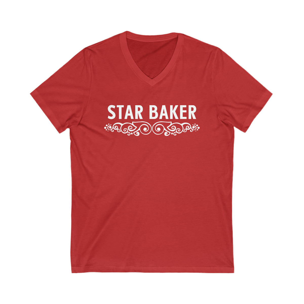 Star Baker British Baking Shirt | Baker Gifts | Unisex Jersey V-Neck T-shirt