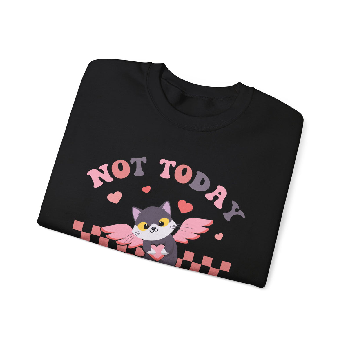 Not Today Cupid Galentines Day Sweatshirt | Funny Valentines Day Gift | Unisex Crewneck Sweatshirt